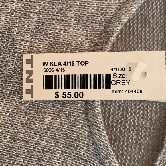 Jolie Los Angeles. Grey Top. S. Knit - Picture 4 of 4